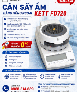Cân Sấy Ẩm Hồng Ngoại KETT FD720–Giải Pháp Nhanh Chóng, Chính Xác
