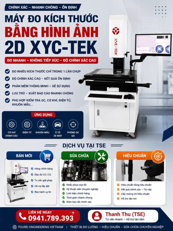 Máy Đo Kích Thước Bằng Hình Ảnh 2D XYC-TEK - Chính Xác, Nhanh Chóng, Ổn Định
